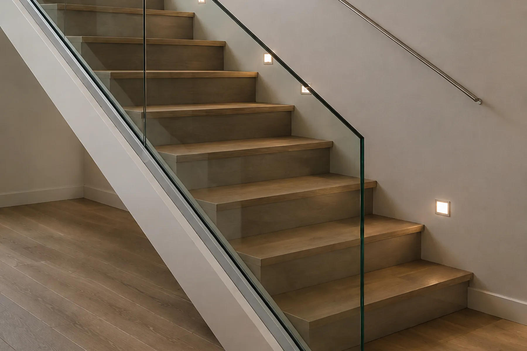 Glazing Channel Securing Glass Stair Balustrade