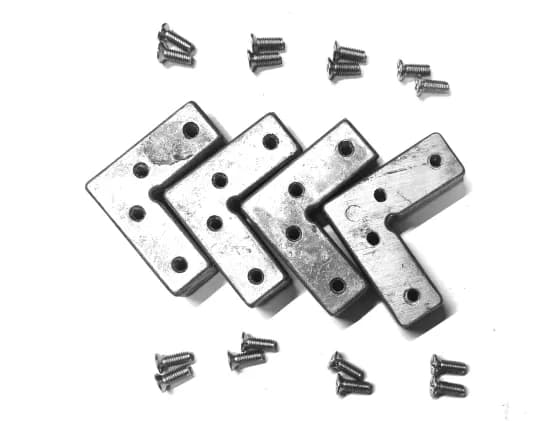 22MM Profile Connector - Aluminum
