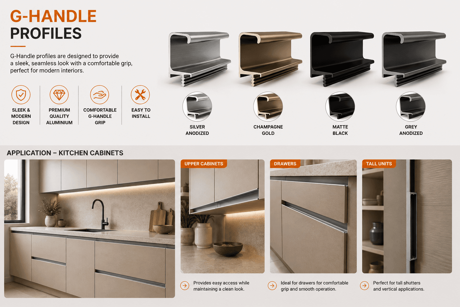 G-Shape Handle Profiles