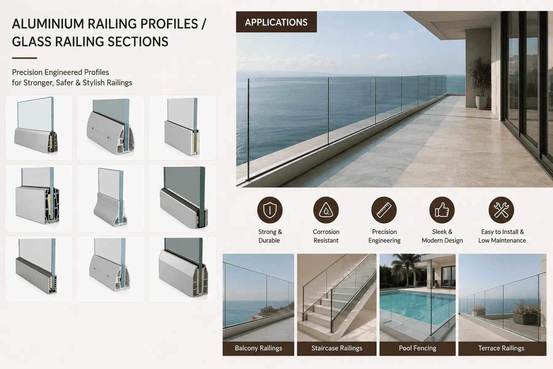 Aluminium Railing Profiles